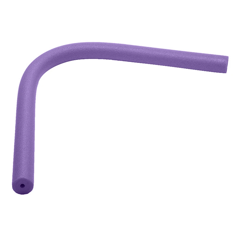 Extrémité percée d'une frite de piscine creuse violette